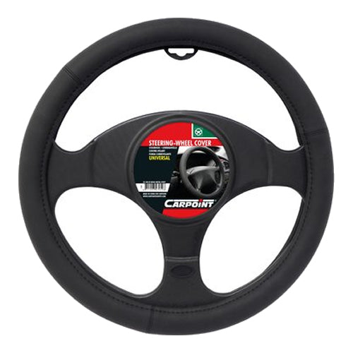 STEERING WHEEL COVER MATT BLACK FINISH Ø38CM