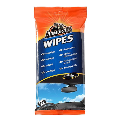 ARMORAL GLASS WIPES STREAK FREE PK OF 20