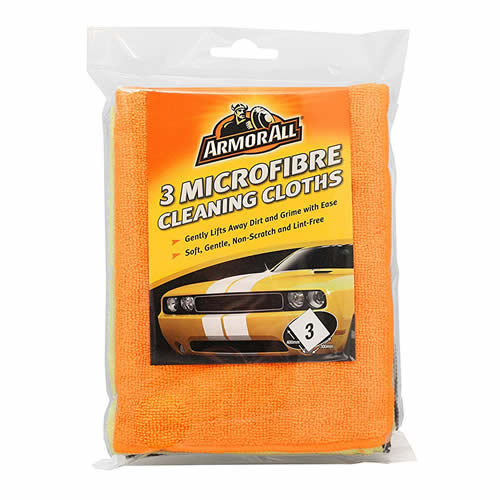 ARMORALL 3 X MICROFIBRE CLEANING CLOTHS