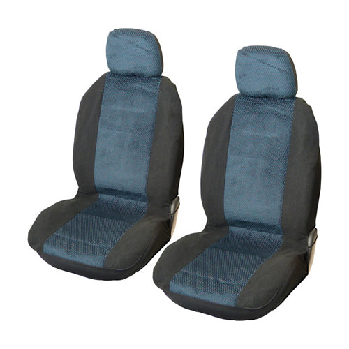 SEATCOVER FRONT SET 4PCS 'DENVER' BLACK