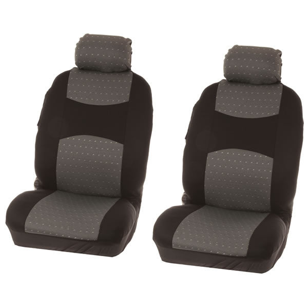 SEATCOVER FRONT SET 4PCS 'CHICAGO' GREY