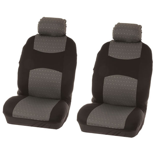SEATCOVER FRONT SET 4PCS 'CHICAGO' GREY