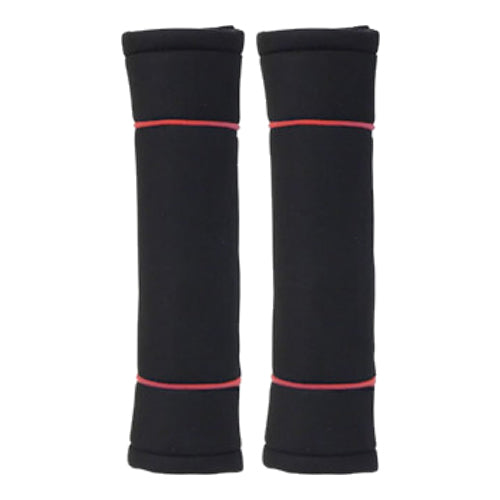 SEAT BELKT PADS BLACK / RED