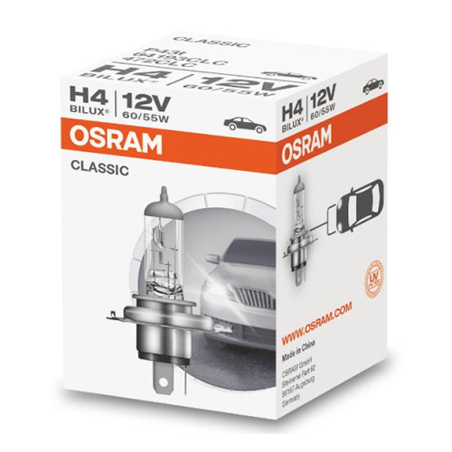 H4 OSRAM 12V 60/55W  CLASSIC BULB SINGLE (1)