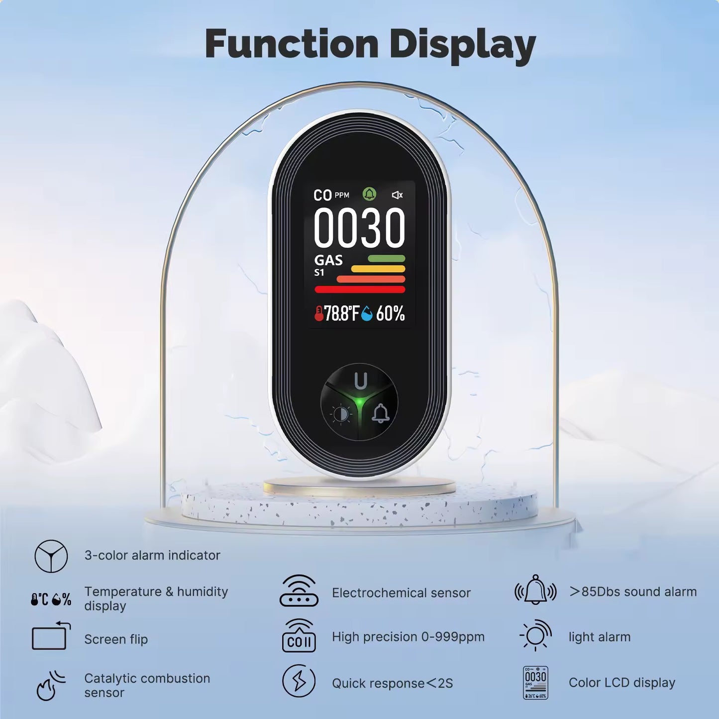 PTH-24E ECO Mini Indoor CO Monitor Air Quality Analyzer and Co Gas Detector Plug Industrial Usage INDOOR
Gas Leak Detector
