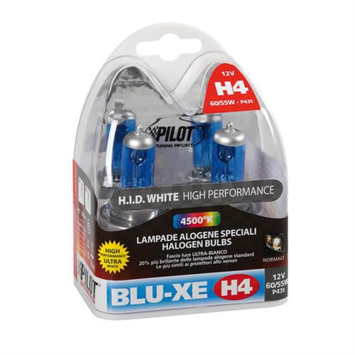 H4 BLU-XE HALOGEN 12V 60/55W  BULBS (2)